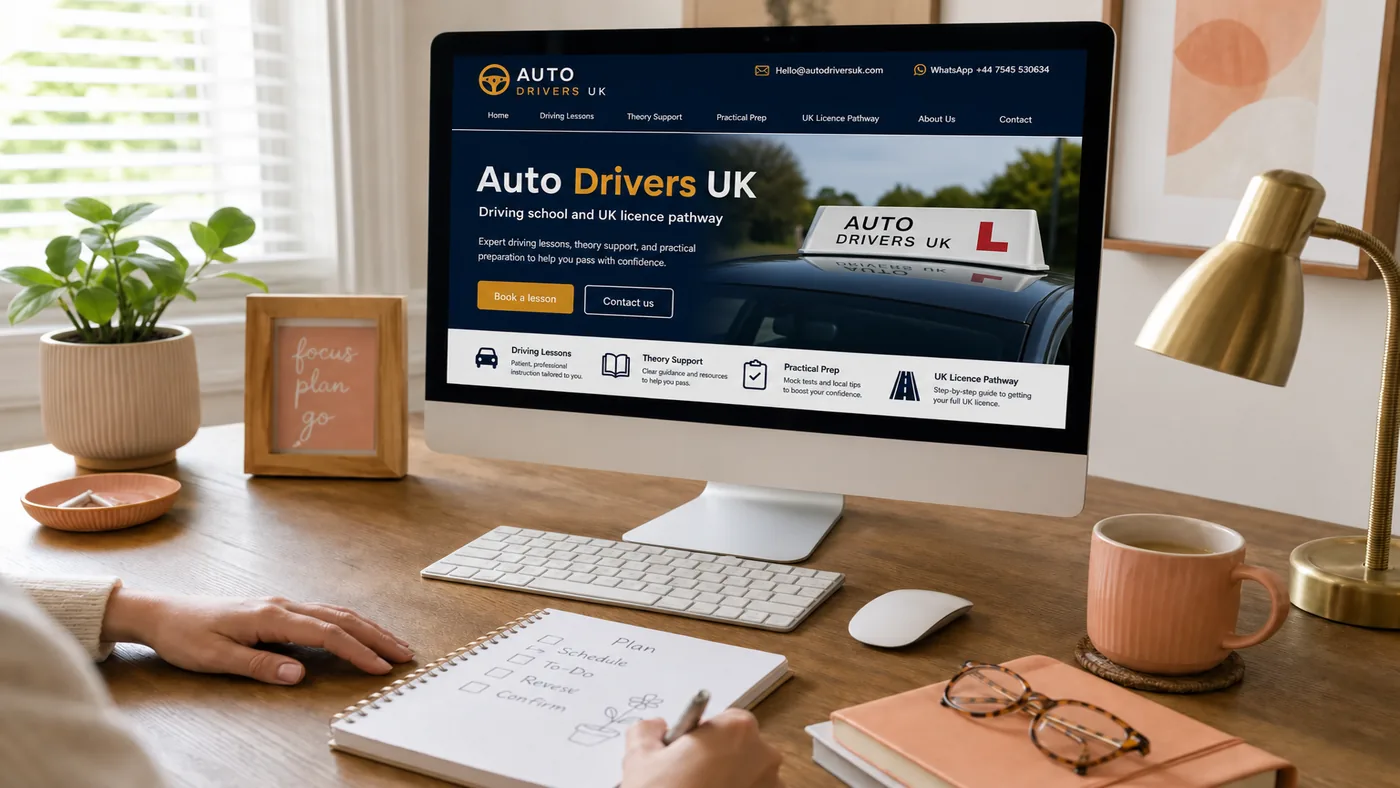 Auto Drivers UK on desktop